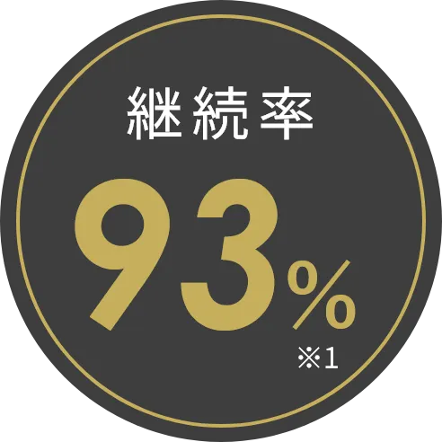 継続率93%