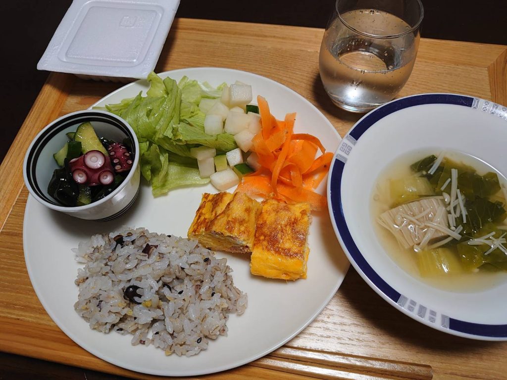 食事指導を受けているお客様の献立